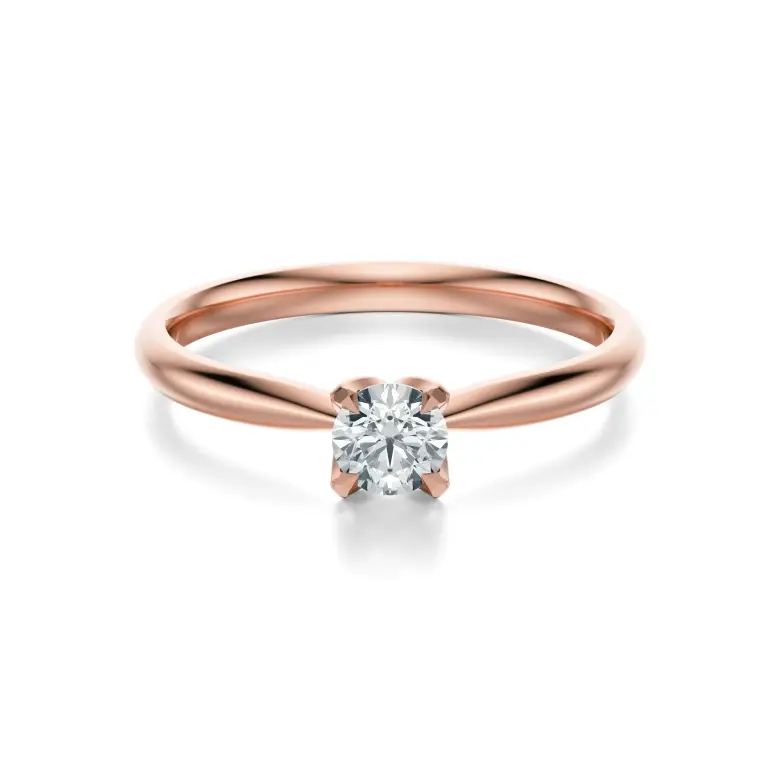 Pierścionek z diamentem różowe złoto AJPZ_114